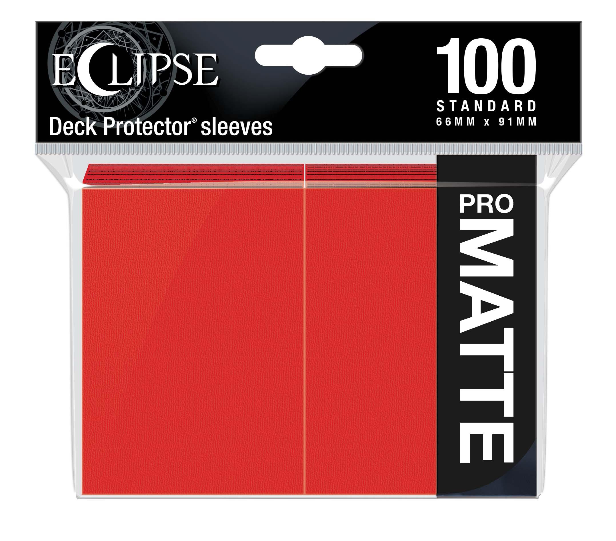 Eclipse Matte Standard Sleeves: Apple Red Eclipse Matte Standard Sleeves: Apple Red