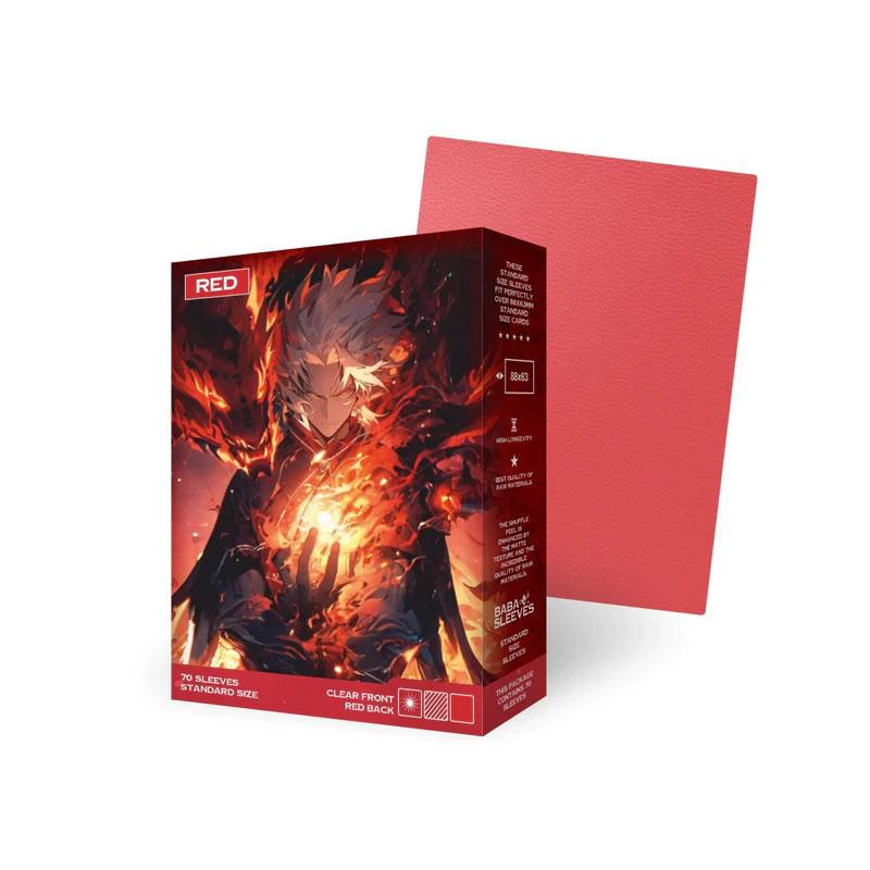 Baba Sleeves Matte Red/ Rot Hüllen Standard Size (70)