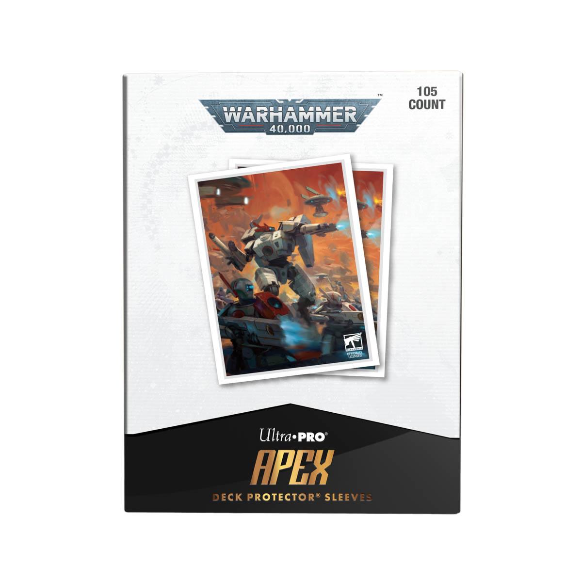 Ultra Pro - T'au Empire Codex Aligned 105ct Apex Deck Protector sleeves for Warhammer 40,000