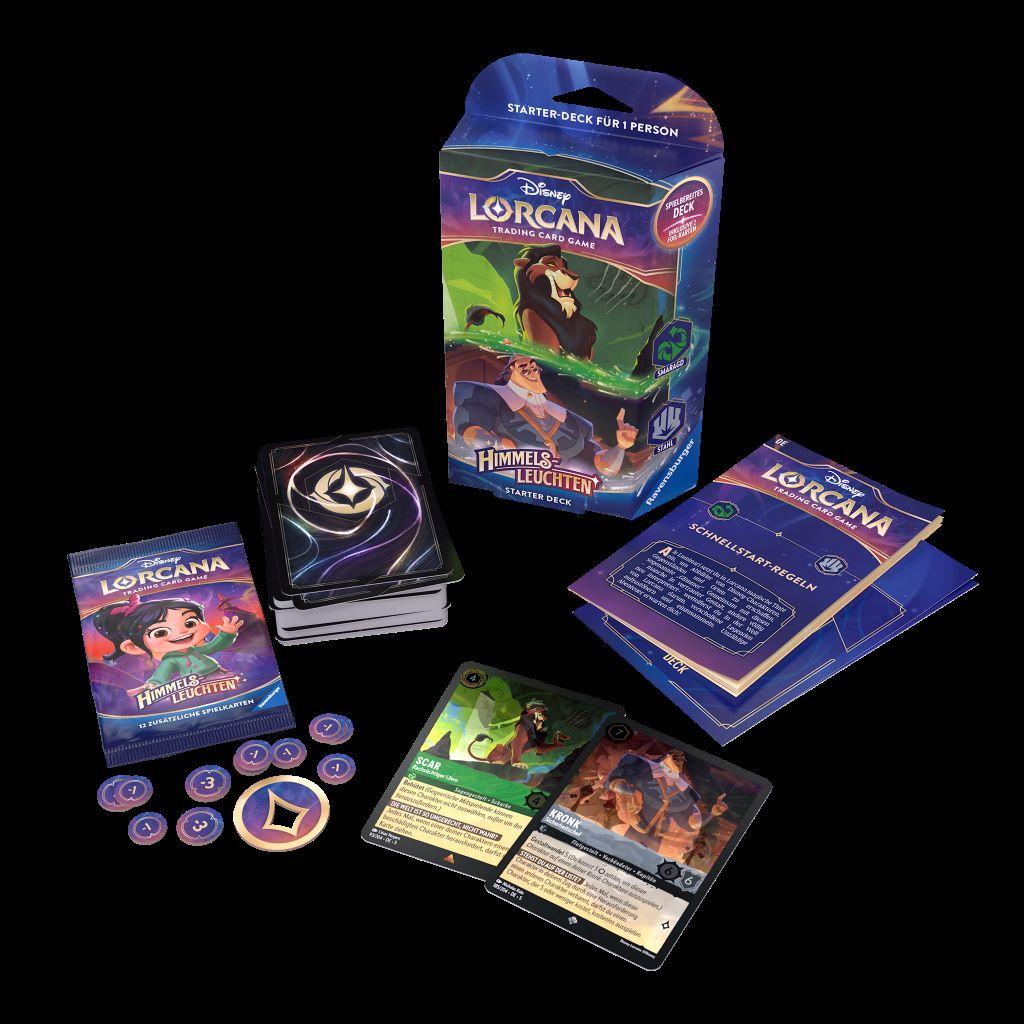 Disney Lorcana - Himmelsleuchten: Starter Deck Smaragd und Stahl DE