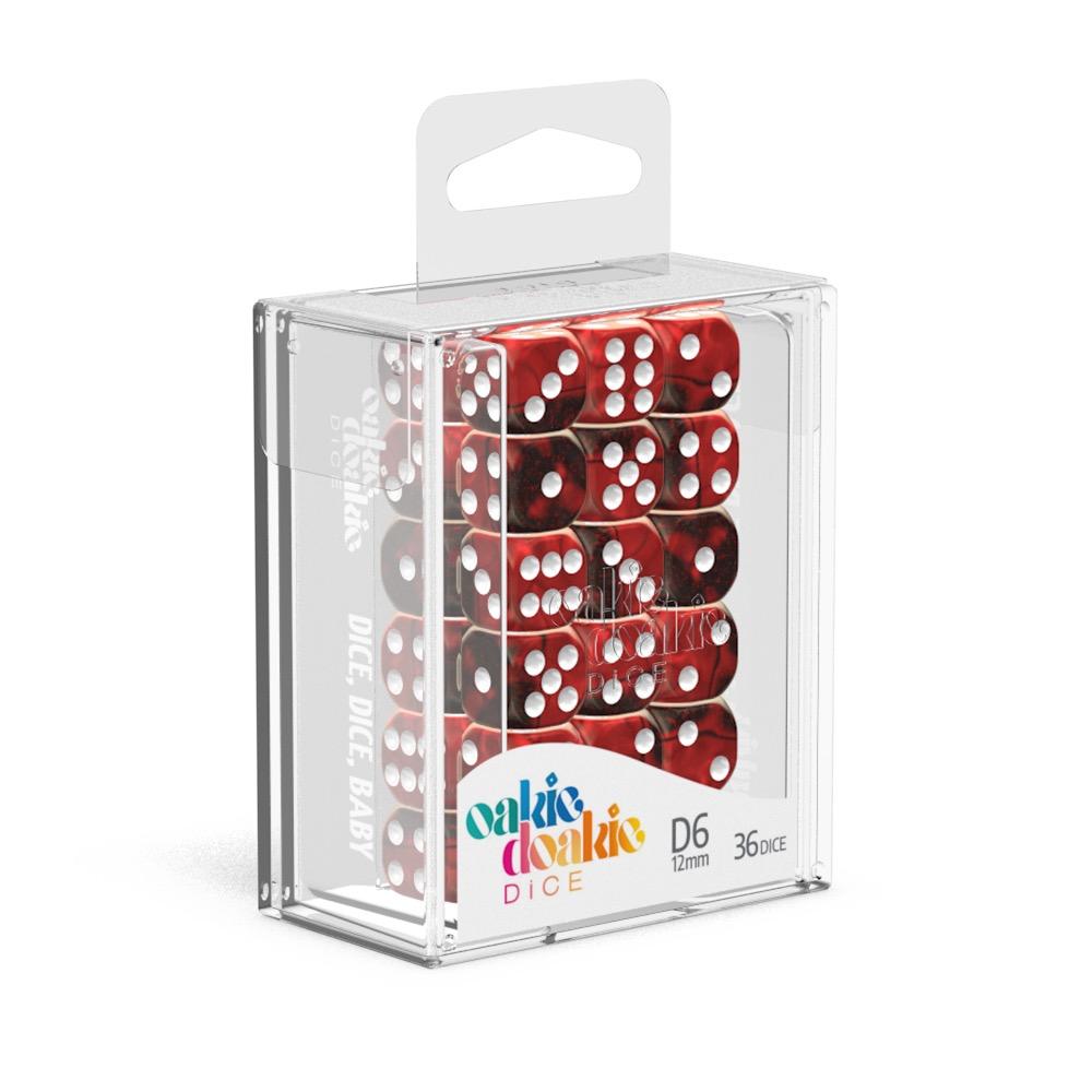 Oakie Doakie Dice W6 W&uuml;rfel 12 mm Gemidice - Vampire (36)