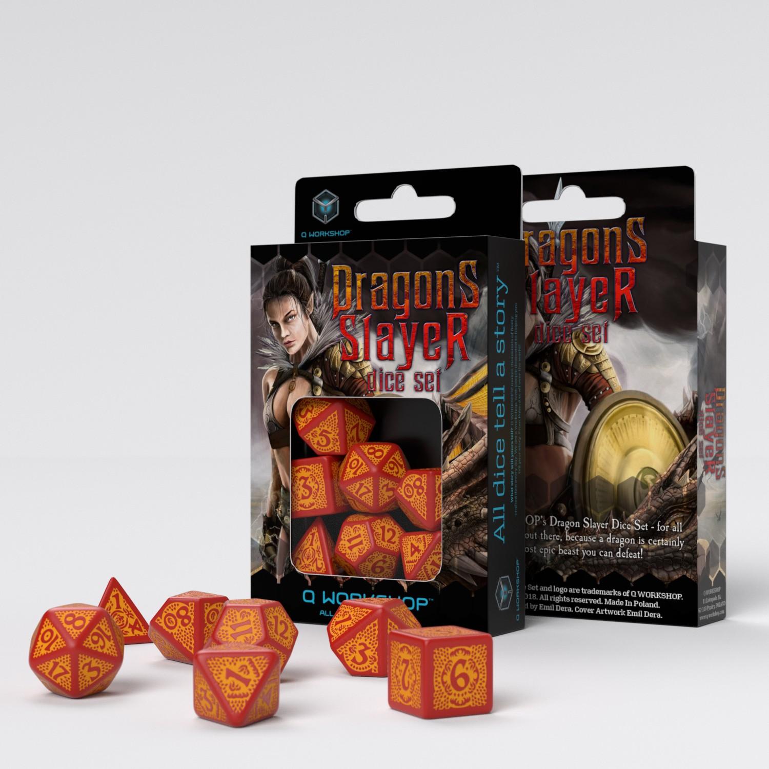 Dragon Slayer Red & orange Dice Set (7) Dragon Slayer Red & orange Dice Set (7)