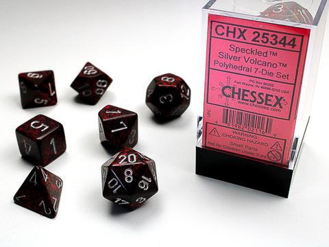 Chessex: Speckled Polyhedral Silver Volcano Rollenspiel Set (7)