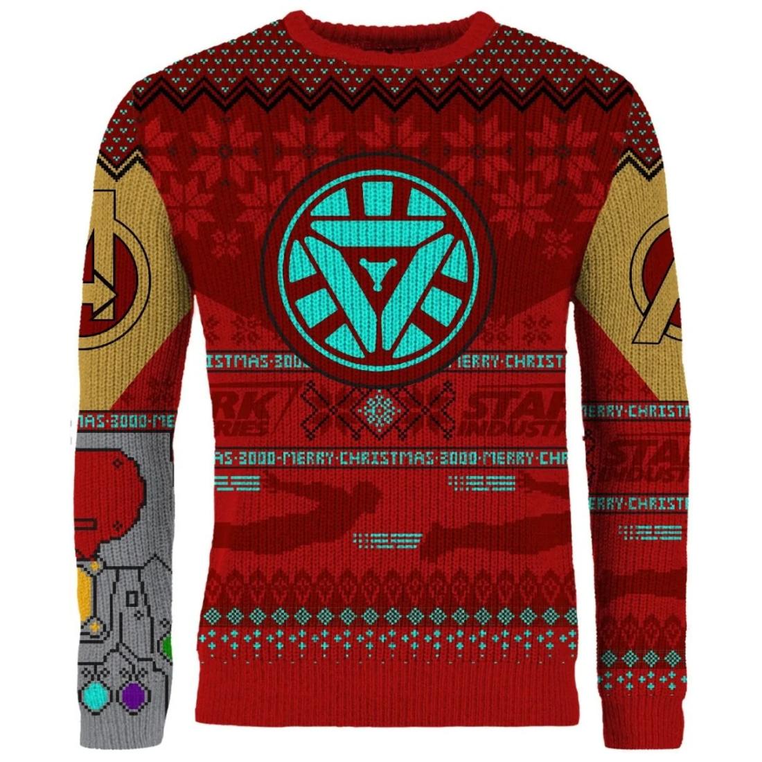 Avengers Iron Man Christmas Jumper Avengers Iron Man Christmas Jumper