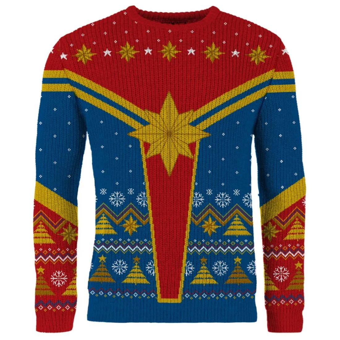 Captain Marvel Christmas Jumper Captain Marvel Christmas Jumper