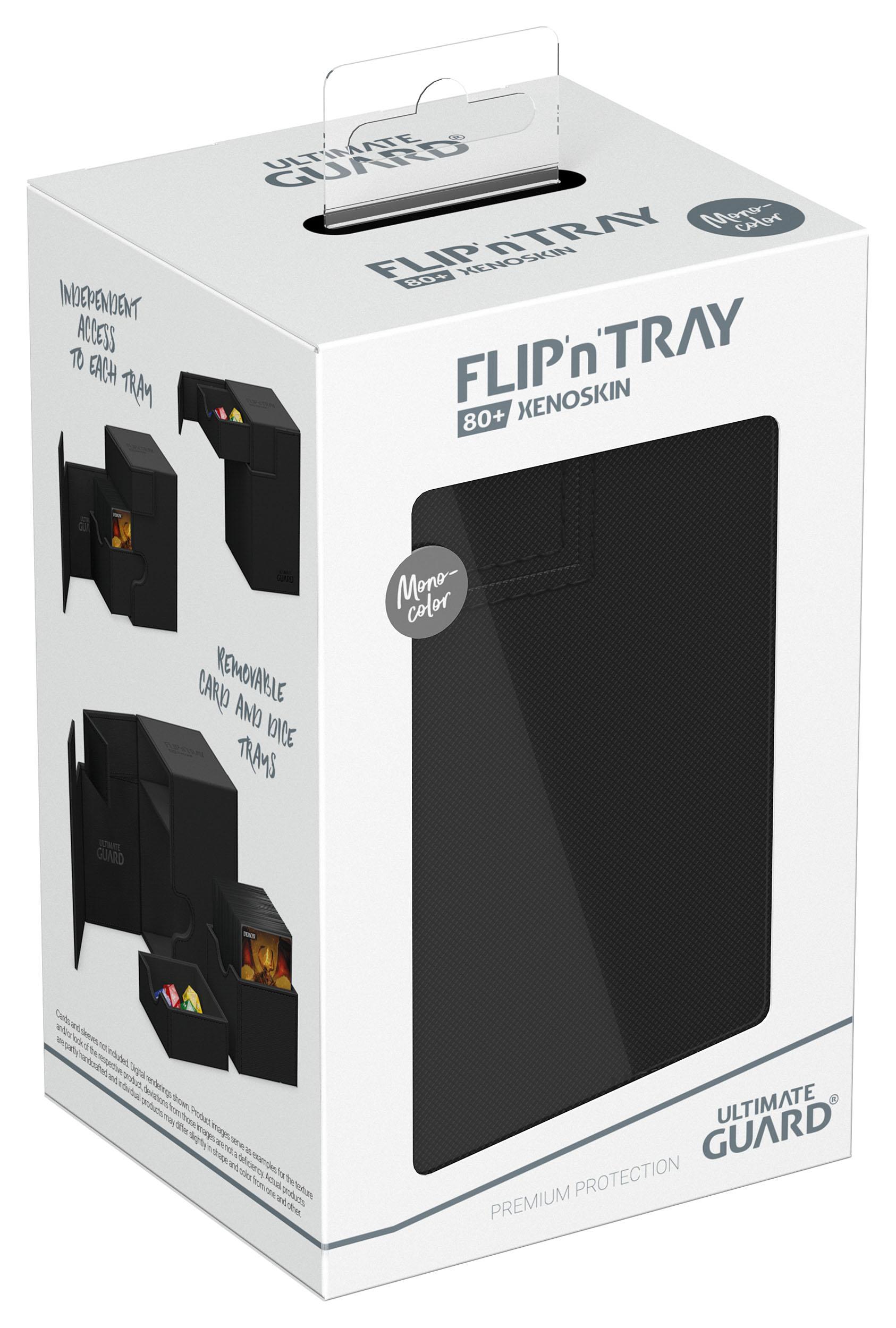 Ultimate Guard Flip'n'Tray 80+ XenoSkin Monocolor Schwarz Ultimate Guard Flip'n'Tray 80+ XenoSkin Monocolor Schwarz