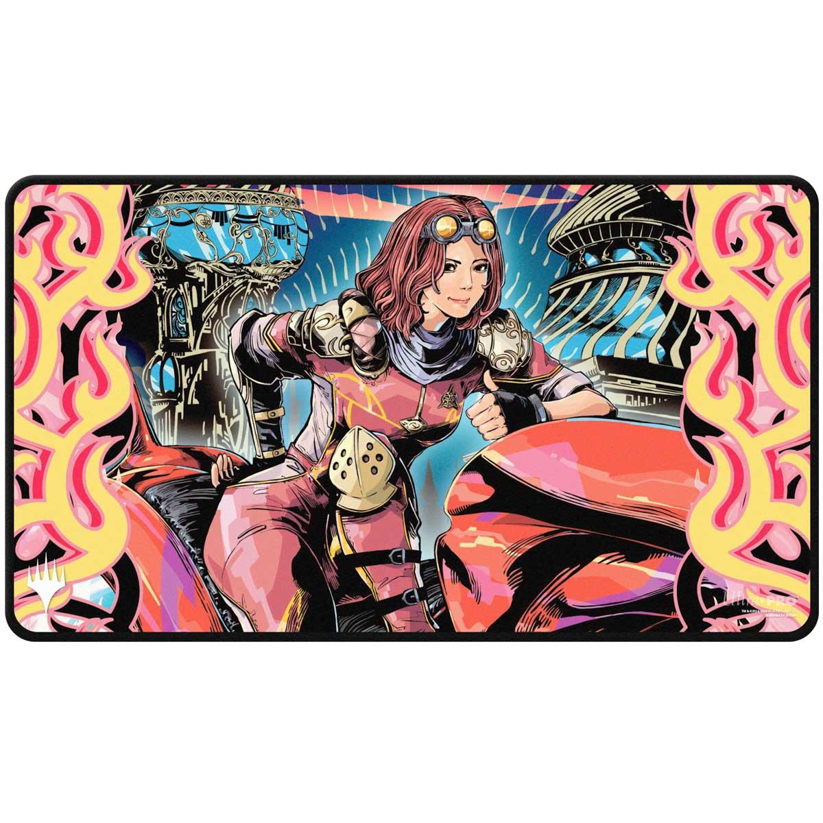 Ultra Pro - Aetherdrift: Black Stitched Playmat Variant Art PW for Magic: The Gathering