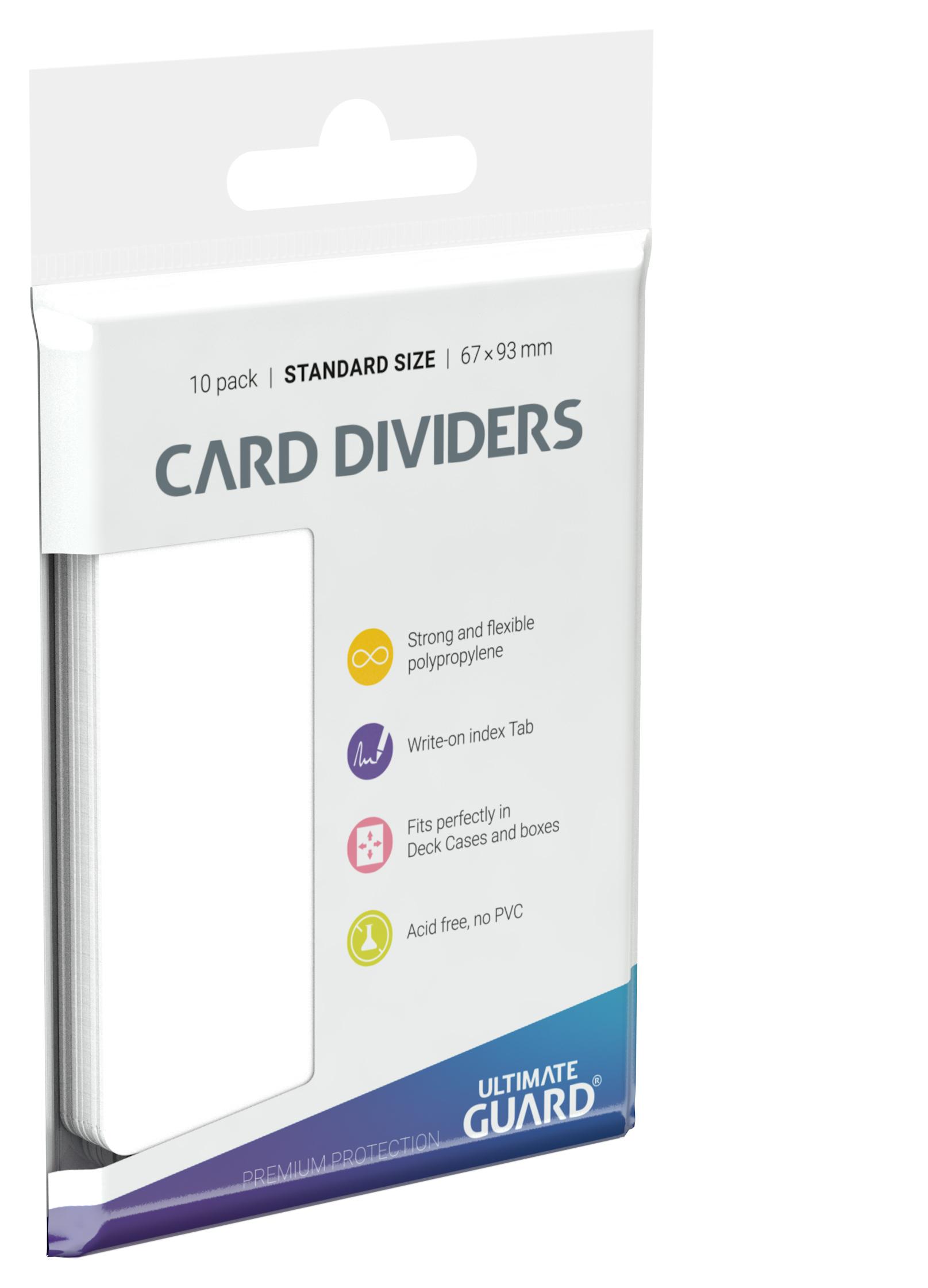 Card Dividers Standard Size White Card Dividers Standard Size White
