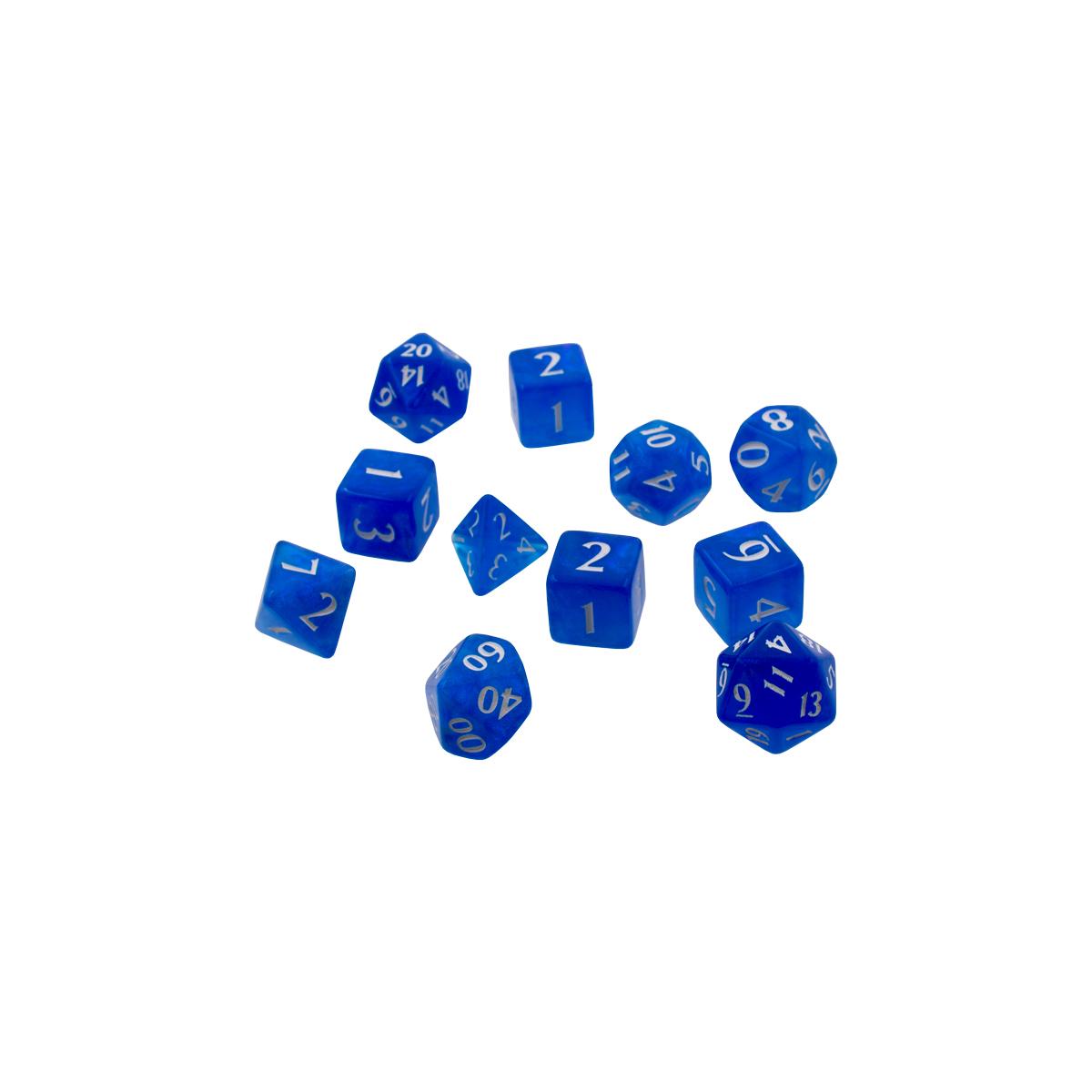 UP - Eclipse 11 Dice Set - Pacific Blue UP - Eclipse 11 Dice Set - Pacific Blue