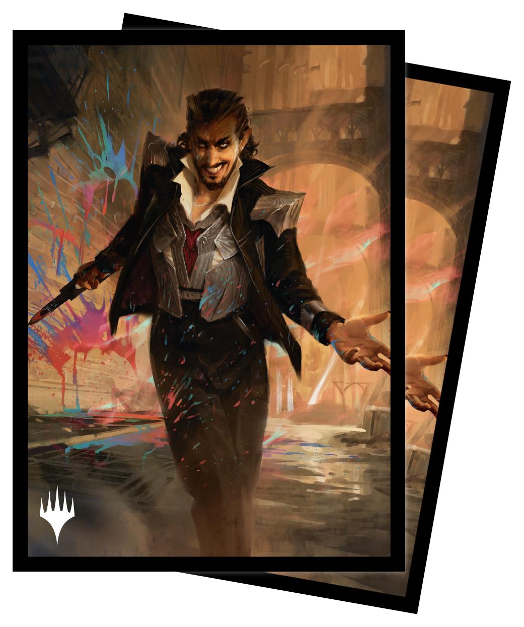 UP - Magic: The Gathering Streets of New Capenna 100 Sleeves featuring Anhelo, the Painter UP - Magic: The Gathering Streets of New Capenna 100 Sleeves featuring Anhelo, the Painter