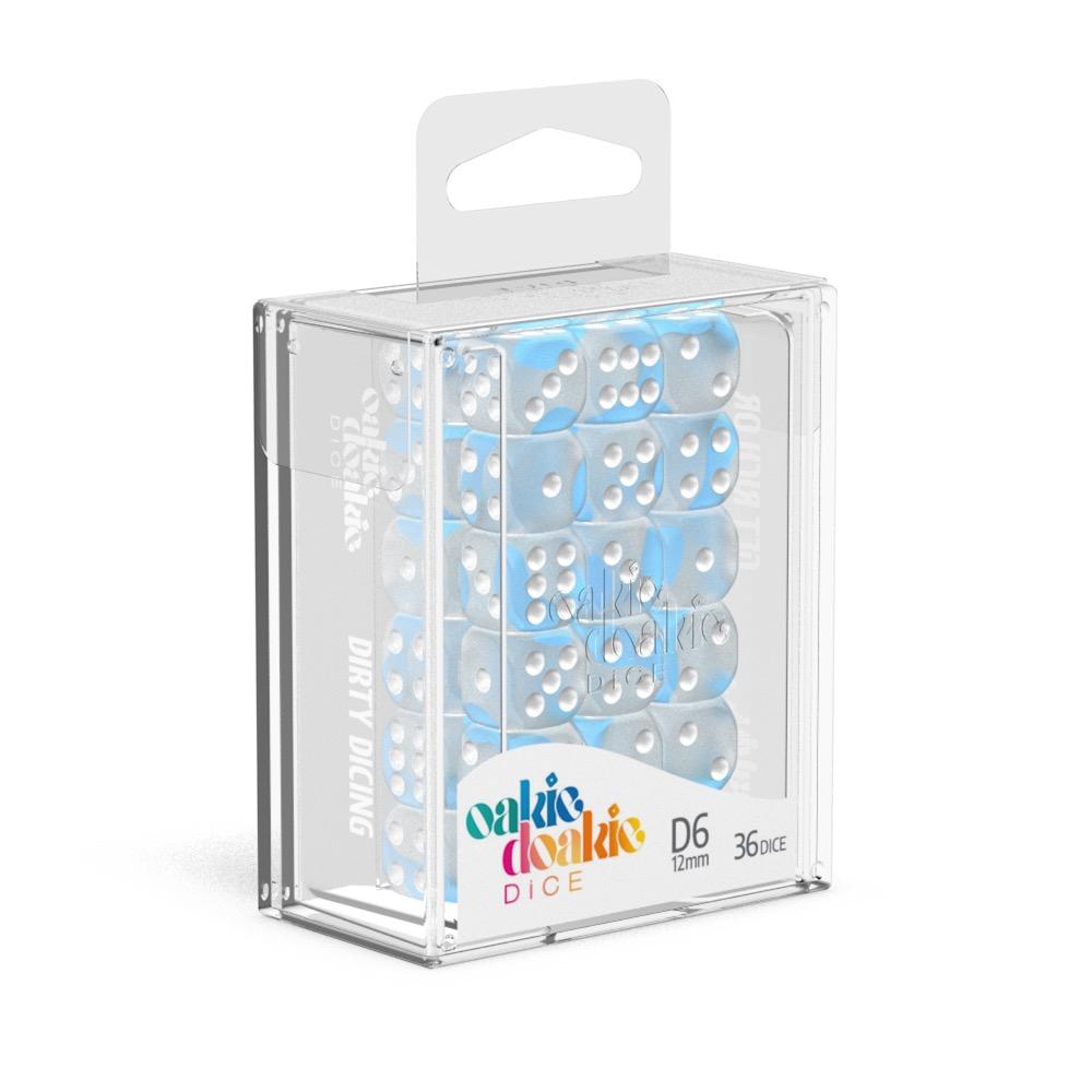 Oakie Doakie Dice W6 Würfel 12 mm Glow in the Dark - Arctic (36)