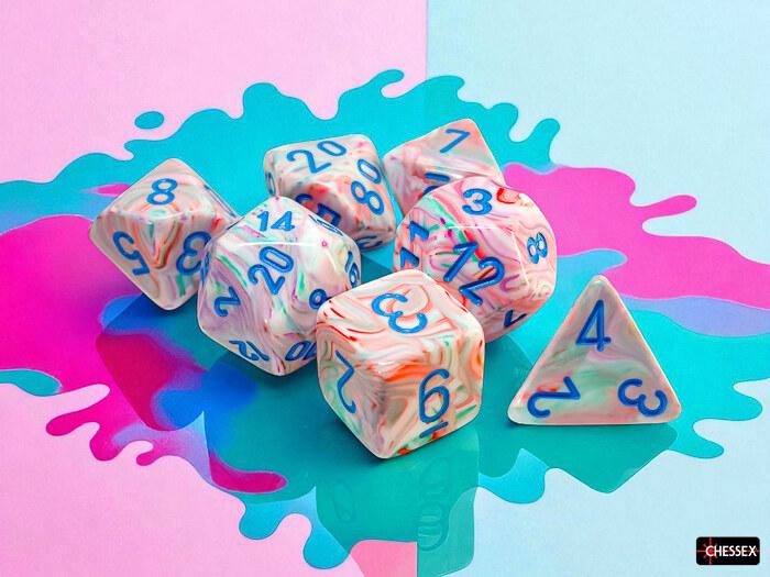 Chessex: Festive Mega-hedral Pop Art/blue Rollenspiel Set (7) Chessex: Festive Mega-hedral Pop Art/blue Rollenspiel Set (7)
