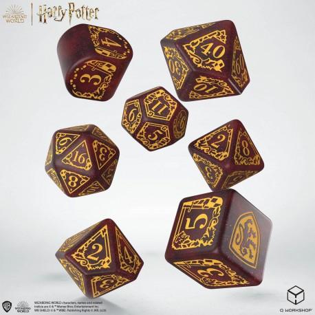 Harry Potter. Gryffindor Modern Dice Set - Red