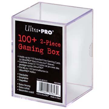 Ultra Pro - 2-Piece Storage Box - for 100+ Cards - Clear Ultra Pro - 2-Piece Storage Box - for 100+ Cards - Clear