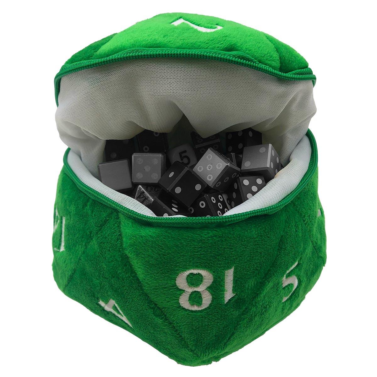 Ultra Pro - D20 Plush Dice Bag: Green