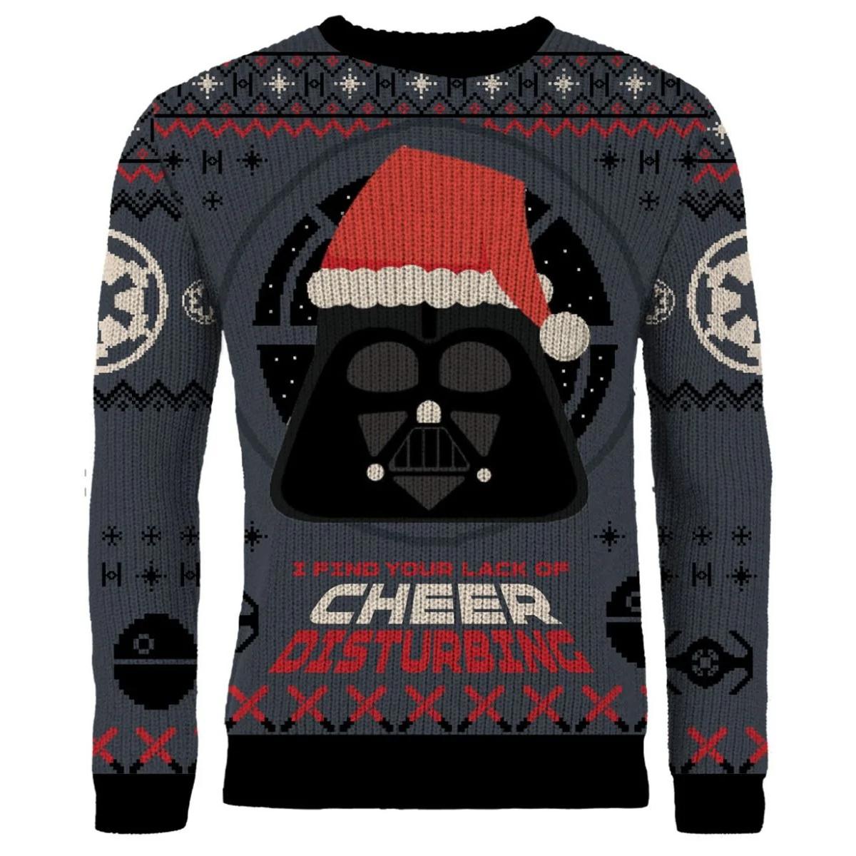 Star Wars Darth Vader Christmas Jumper - Größe: L Star Wars Darth Vader Christmas Jumper - Größe: L