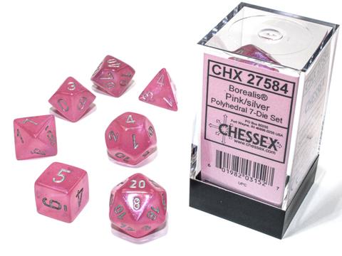 Borealis Polyhedral Pink/silver Luminary 7-Die Set