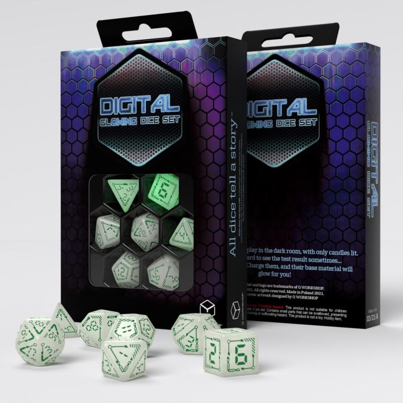 "Digital" Glowing Dice Set "Digital" Glowing Dice Set