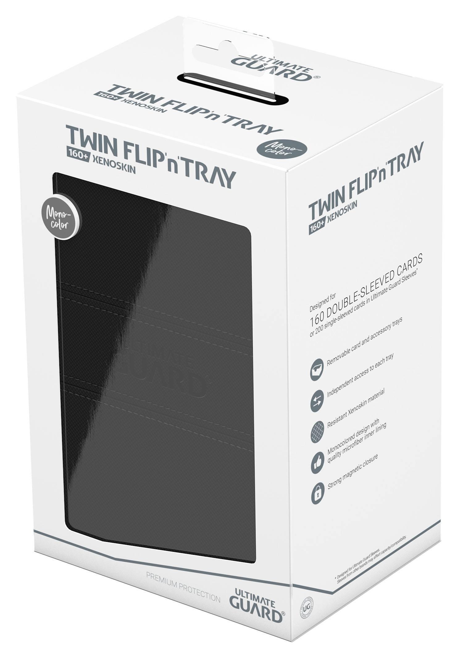 Ultimate Guard Twin Flip'n'Tray 160+ XenoSkin Monocolor Schwarz Ultimate Guard Twin Flip'n'Tray 160+ XenoSkin Monocolor Schwarz