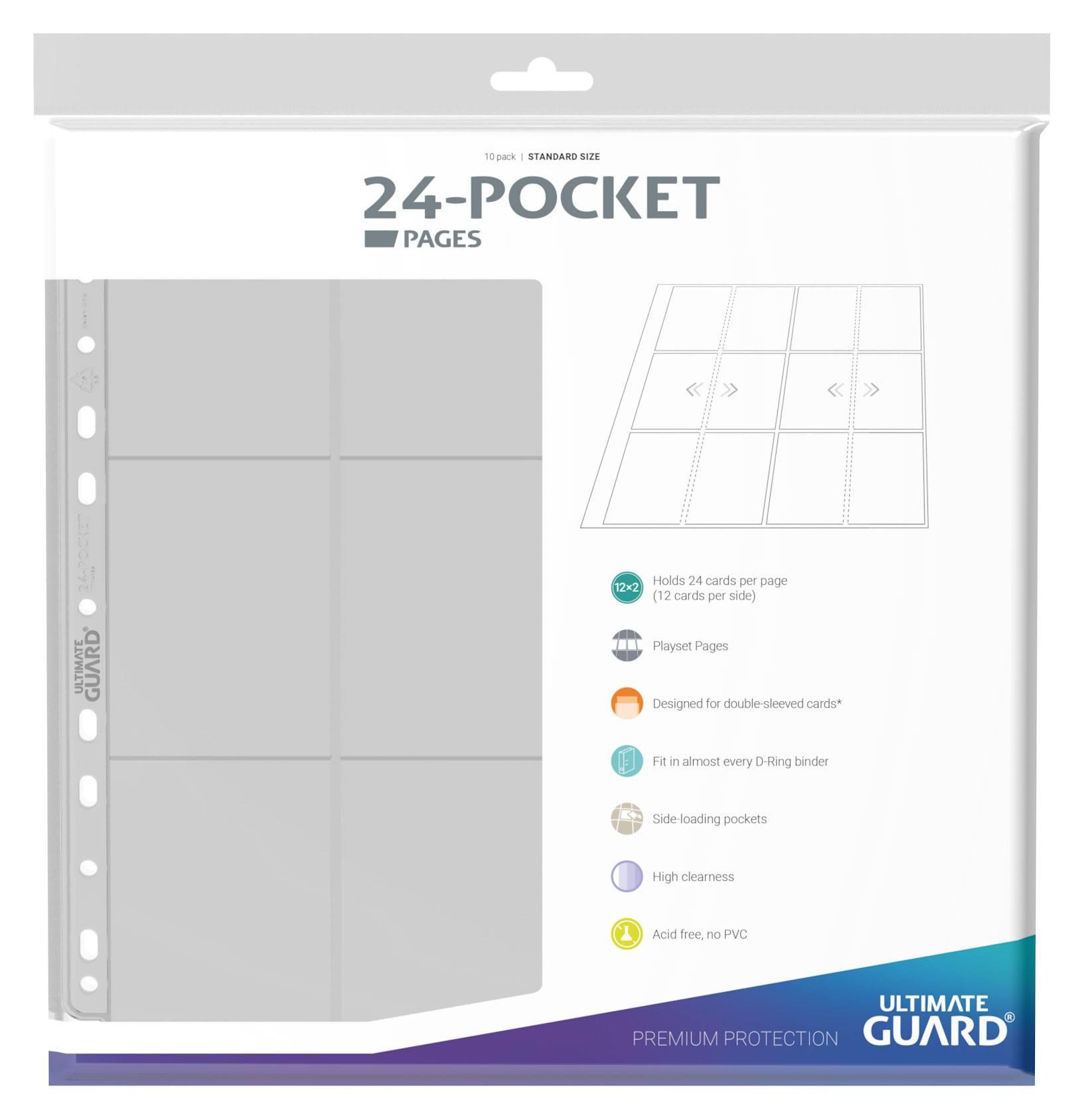 Ultimate Guard 24-Pocket QuadRow Pages Side-Loading Transparent (10) Ultimate Guard 24-Pocket QuadRow Pages Side-Loading Transparent (10)
