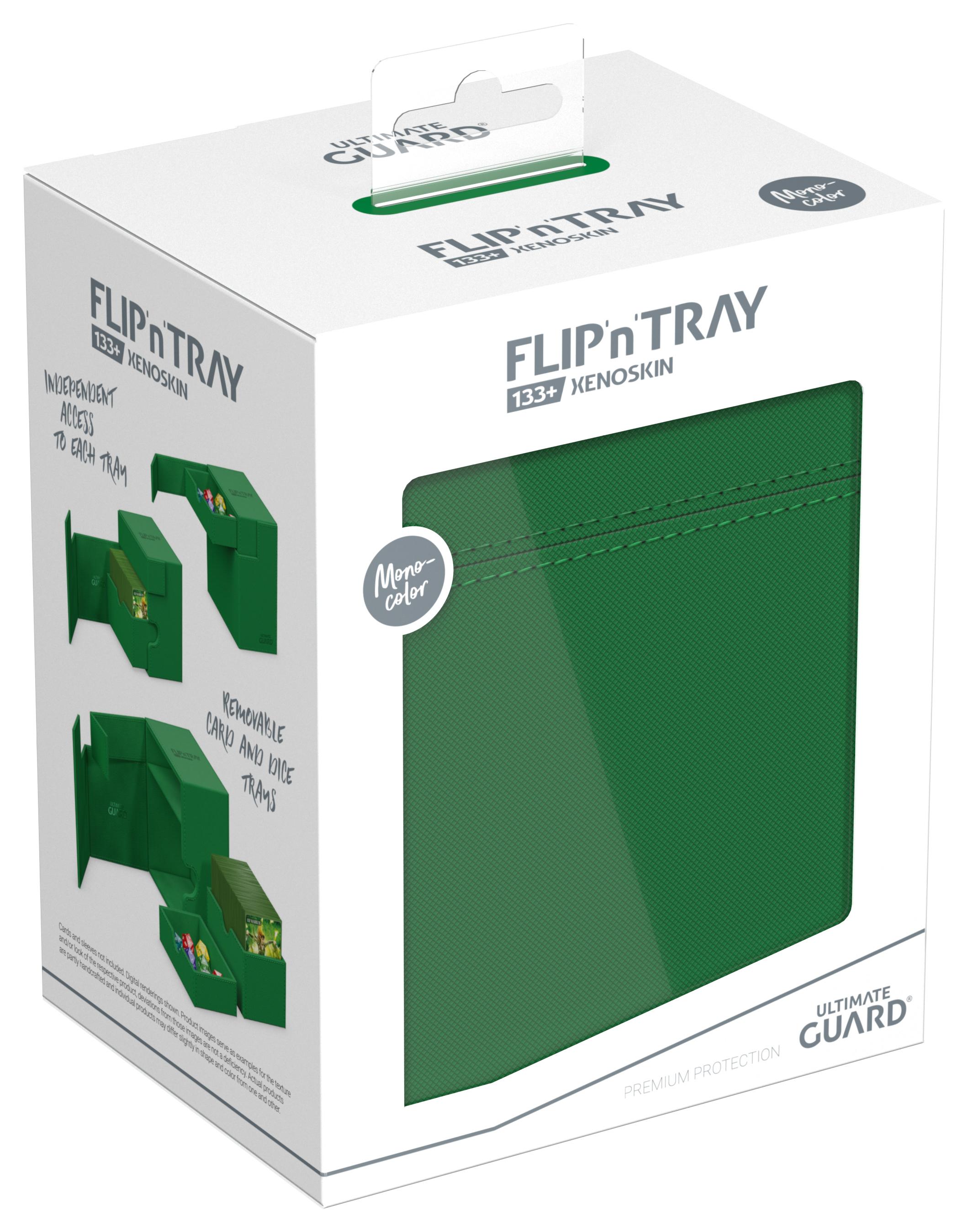 Ultimate Guard Flip'n'Tray 133+ XenoSkin Monocolor Grün