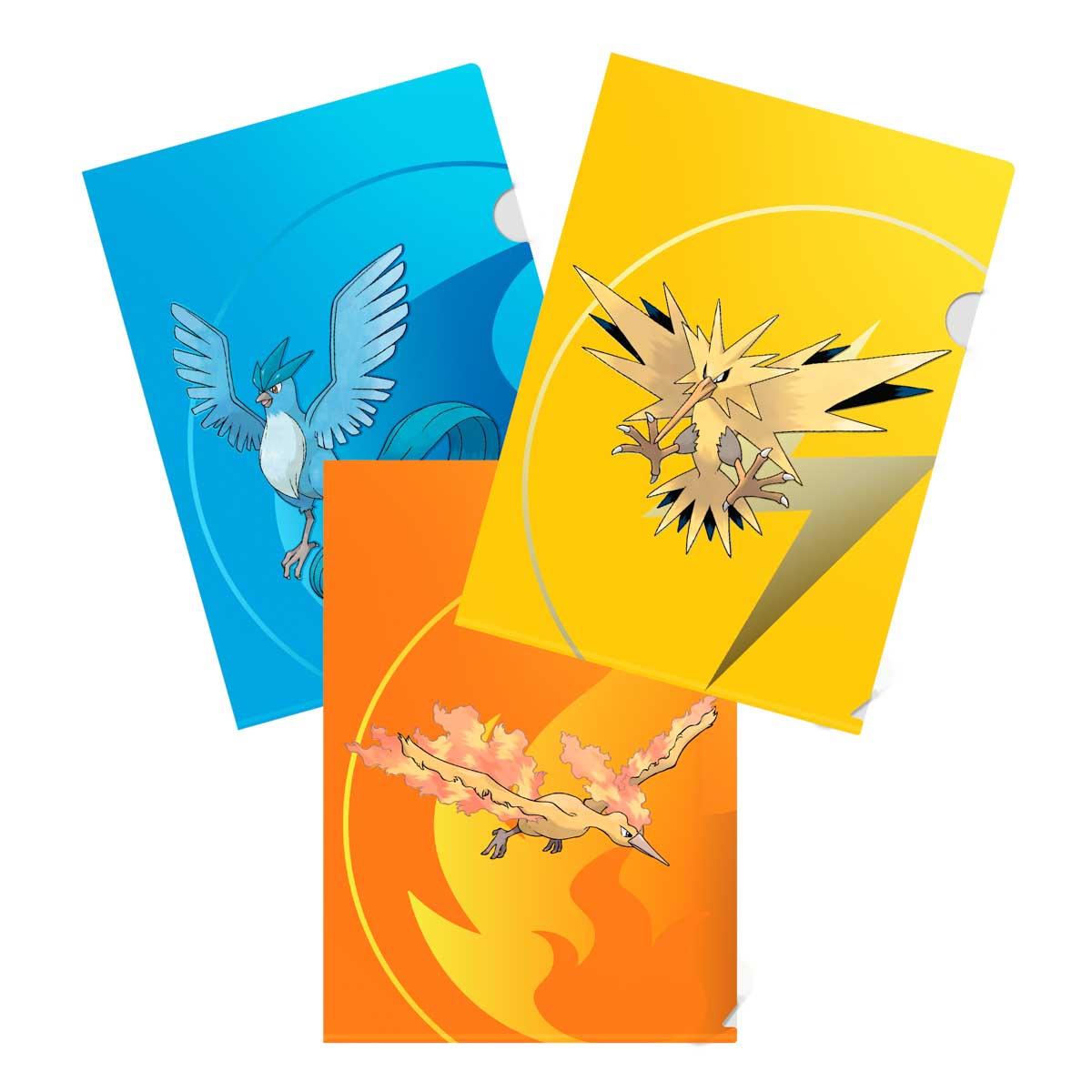 Ultra Pro - 3-Pack Tournament Folios featuring Zapdos, Moltres, and Articuno