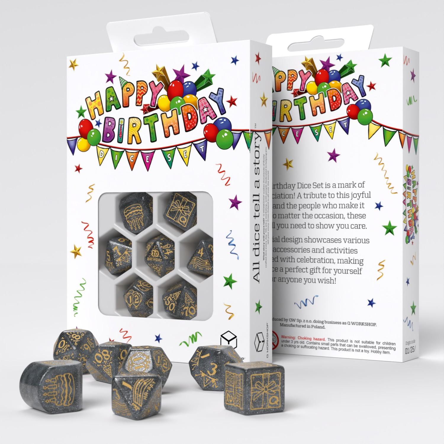 Happy Birthday Dice Set: Confetti Happy Birthday Dice Set: Confetti
