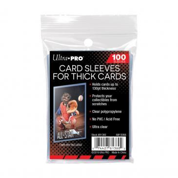 Ultra Pro - 2-1/2" X 3-1/2" Card Sleeves for Thick Cards