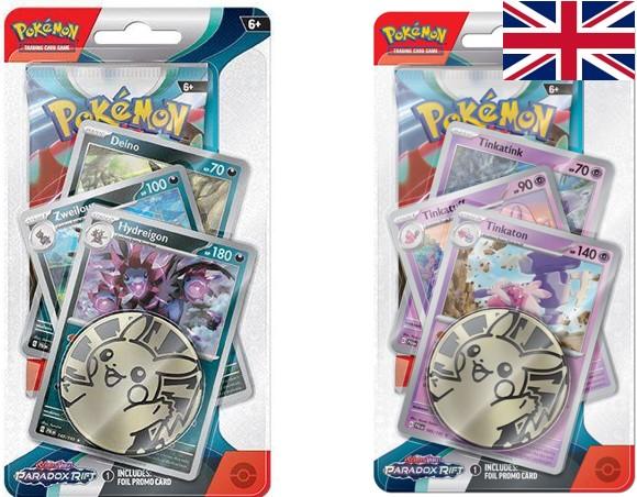 Pokémon Scarlet & Violet 04 Paradox Rift Premium Checklane Blister Set (2) EN 