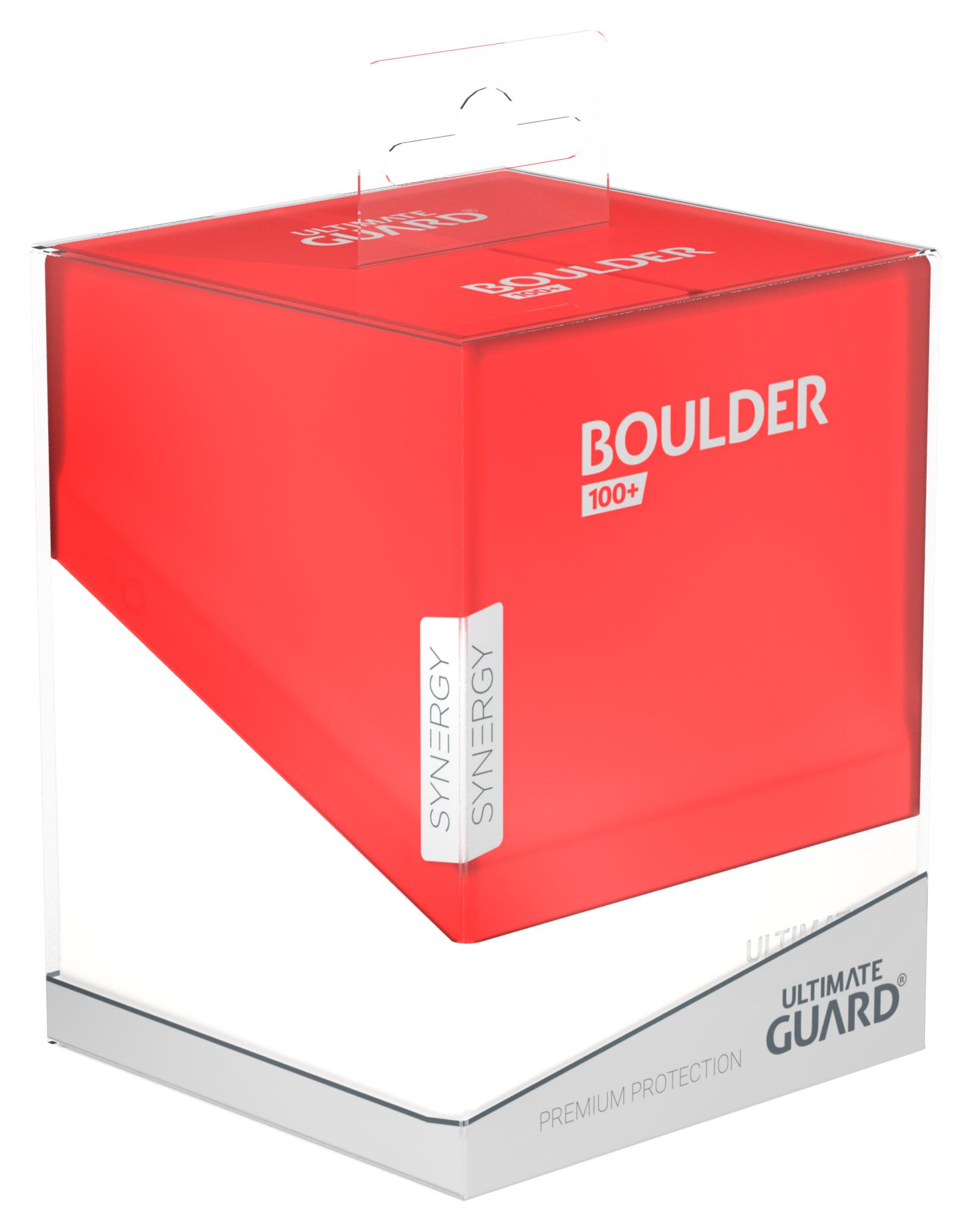 Ultimate Guard - Boulder Deck Case 100+ SYNERGY Red/White