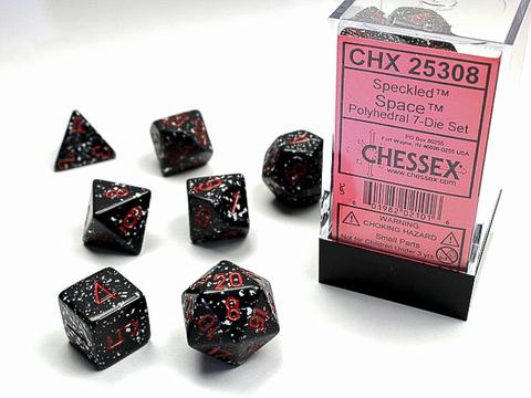 Space Speckled Polyhedral 7-Die Sets