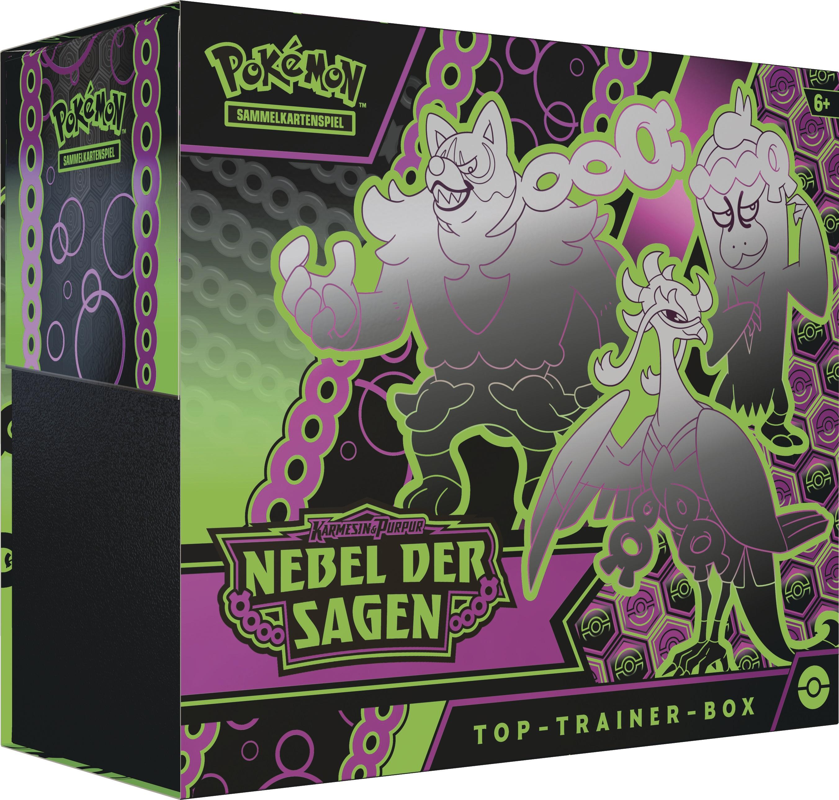 Pok&eacute;mon Karmesin & Purpur 06.5 Nebel der Sagen Top-Trainer Box DE