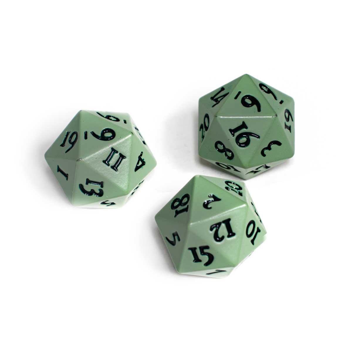 Ultra Pro Vivid Heavy Metal D20 Dice - Cool Matcha Ultra Pro Vivid Heavy Metal D20 Dice - Cool Matcha