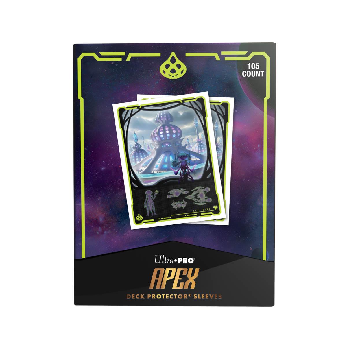 Ultra Pro - Edge of Eternities 105ct Apex Deck Protector sleeves Blue Mythic for Magic: The Gathering