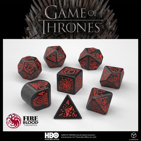 Game of Thrones. Targaryen Dice Set. Game of Thrones. Targaryen Dice Set.