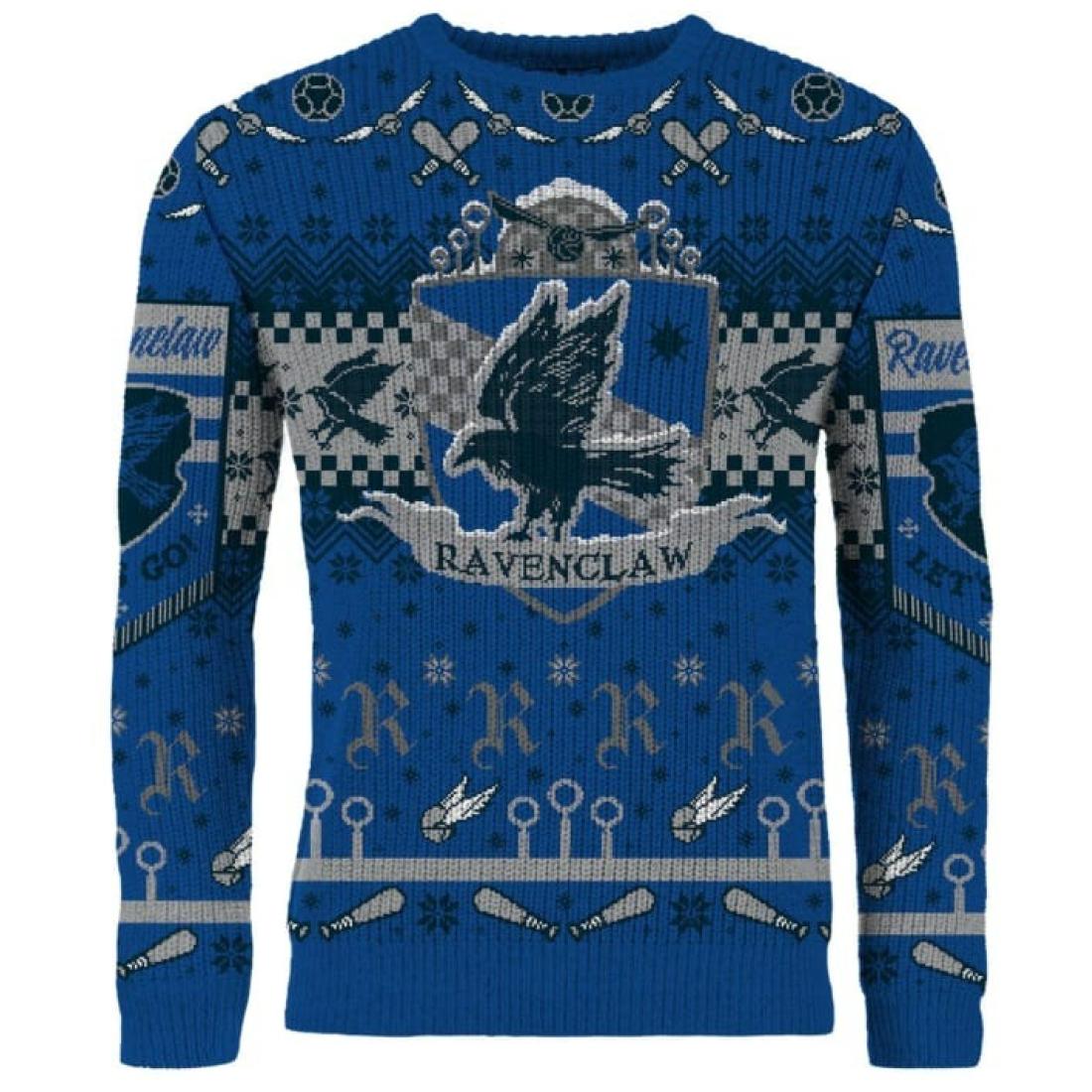Harry Potter Ravenclaw Quidditch Christmas Jumper Harry Potter Ravenclaw Quidditch Christmas Jumper
