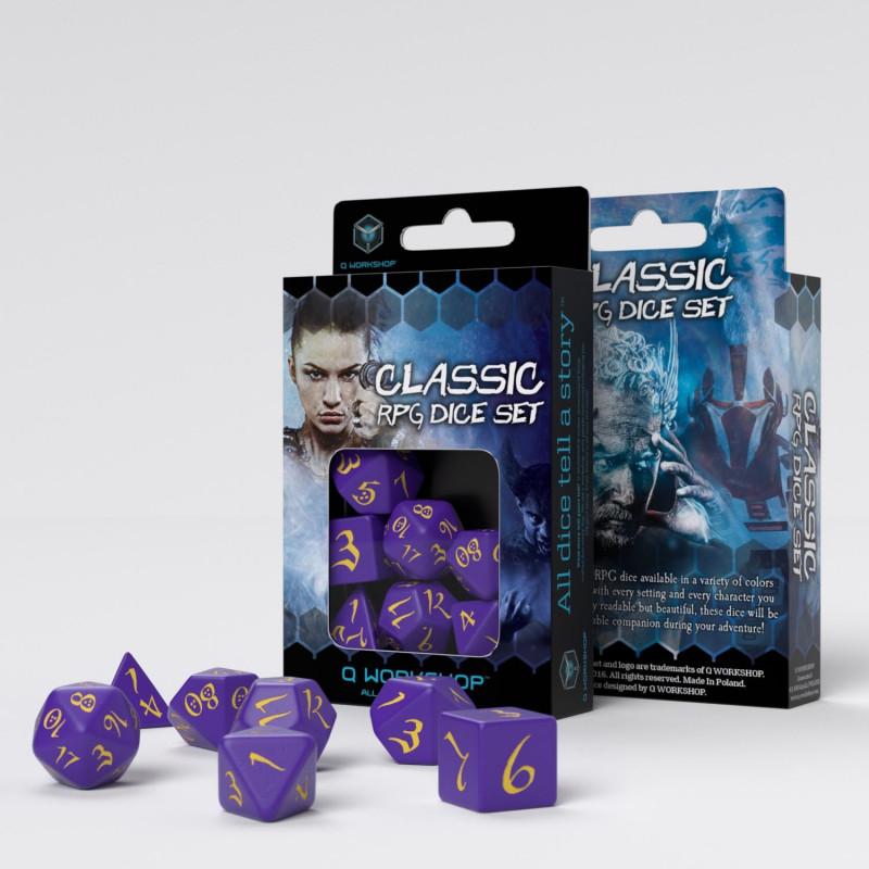 Classic RPG Purple & yellow Dice Set (7) Classic RPG Purple & yellow Dice Set (7)
