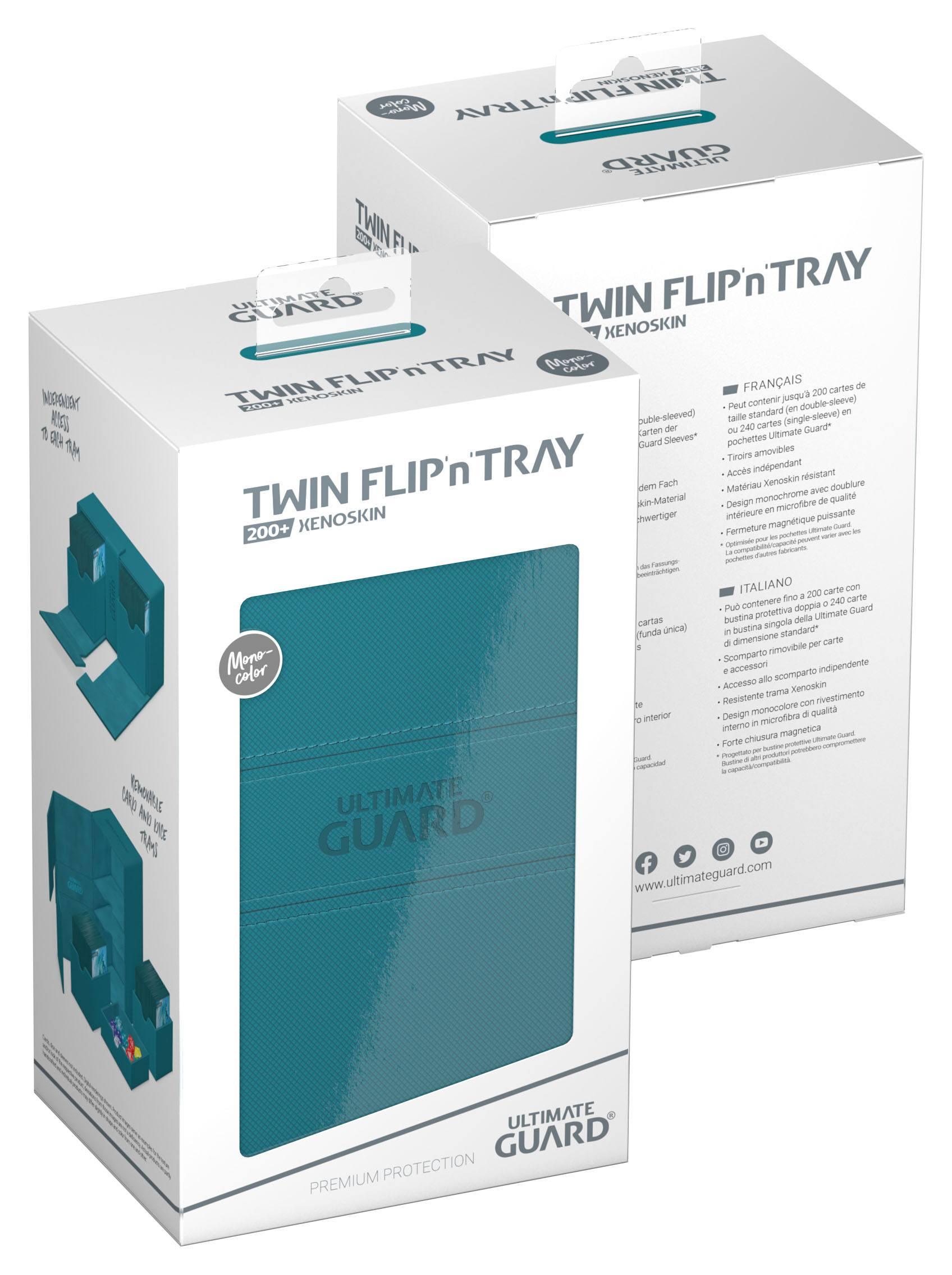 Ultimate Guard Twin Flip'n'Tray 200+ XenoSkin Monocolor Petrolblau Ultimate Guard Twin Flip'n'Tray 200+ XenoSkin Monocolor Petrolblau