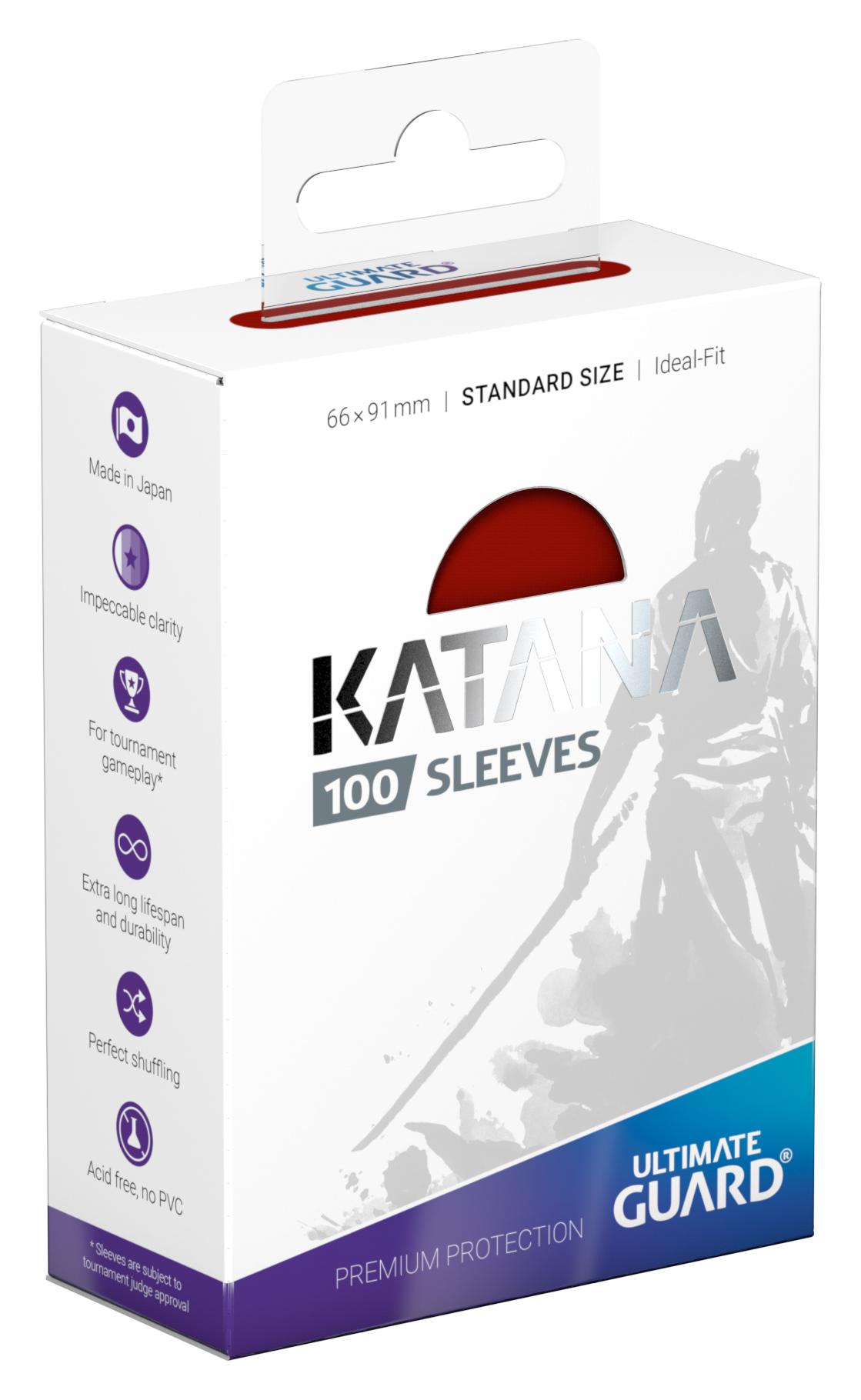 Ultimate Guard Katana Sleeves Standard Size Red (100) Ultimate Guard Katana Sleeves Standard Size Red (100)