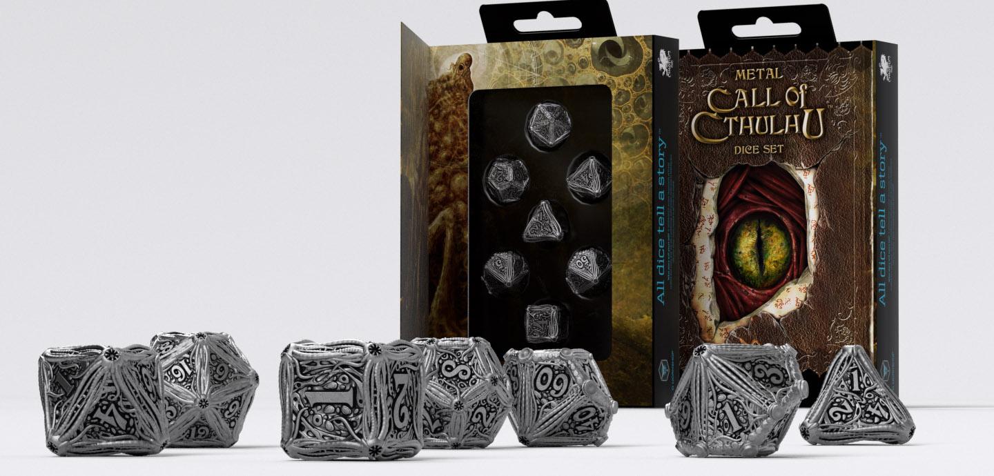 Metal Call of Cthulhu Dice Set (7)