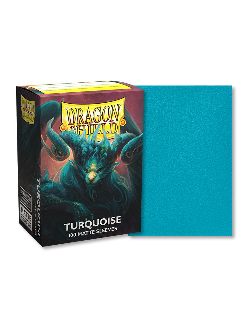 Dragon Shield Standard size Matte Sleeves Turquoise 'Atebeck' (100 Sleeves)