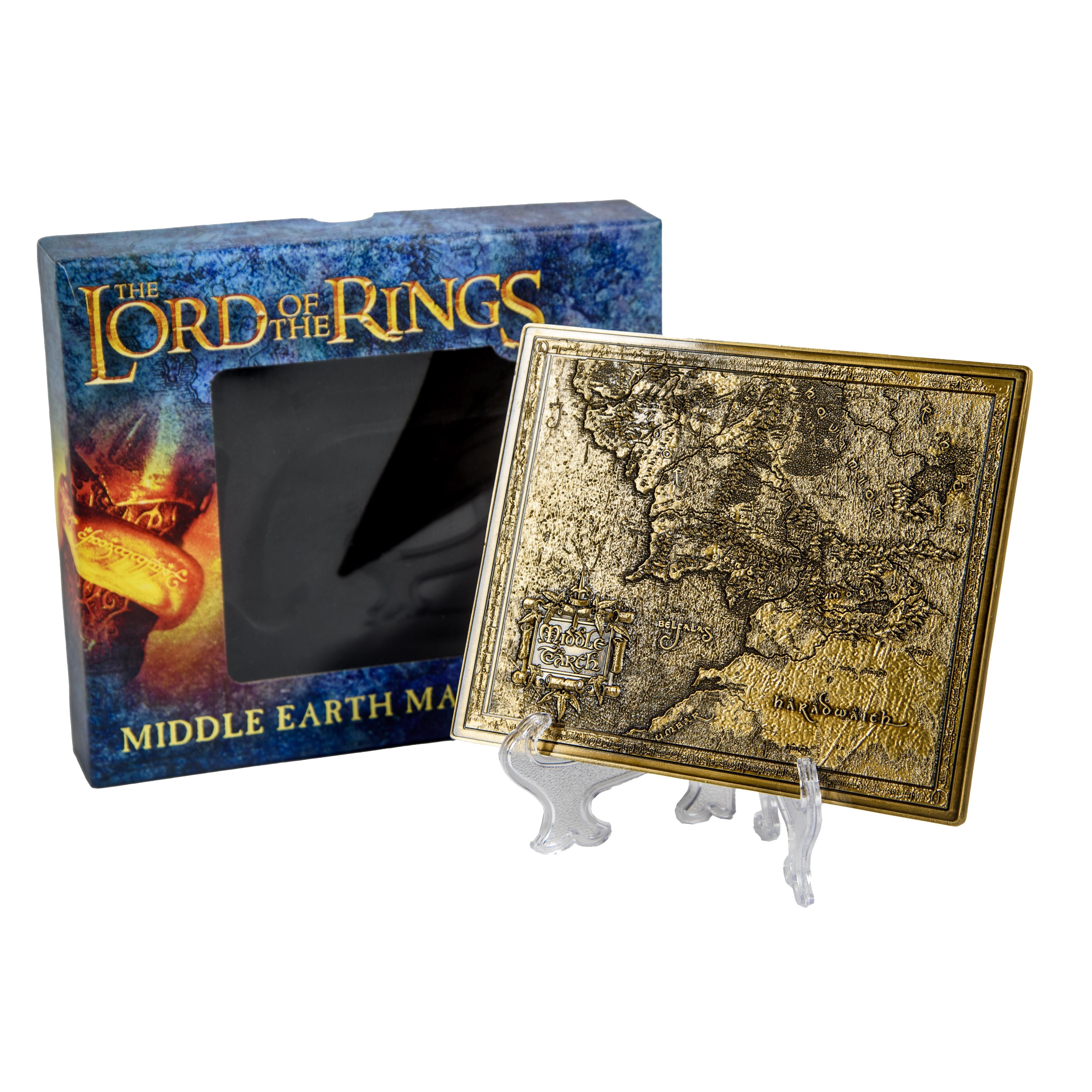 Lord of the Rings Middle Earth Metal Map Lord of the Rings Middle Earth Metal Map