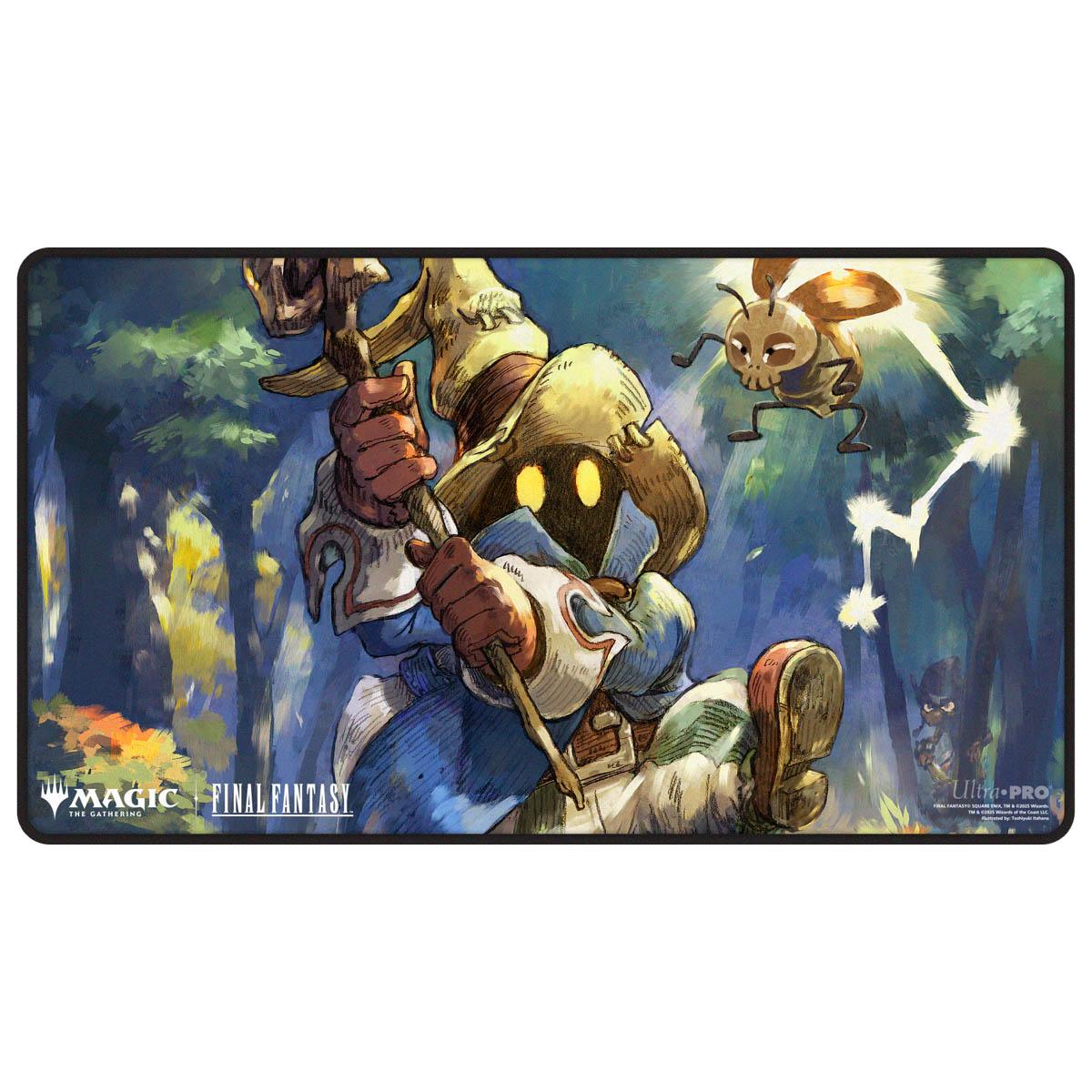 Ultra Pro - MTG: Final Fantasy Black Stitched Playmat Premium Y for Magic: The Gathering