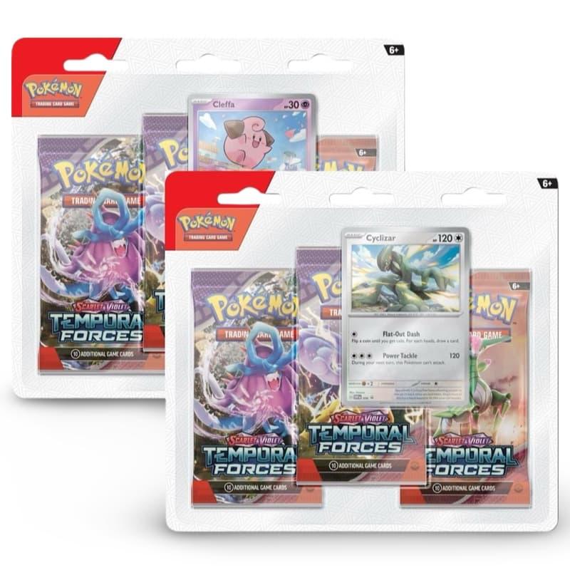 Pok&eacute;mon Scarlet & Violet 05 Temporal Forces 3-Booster Blister Set (2) EN