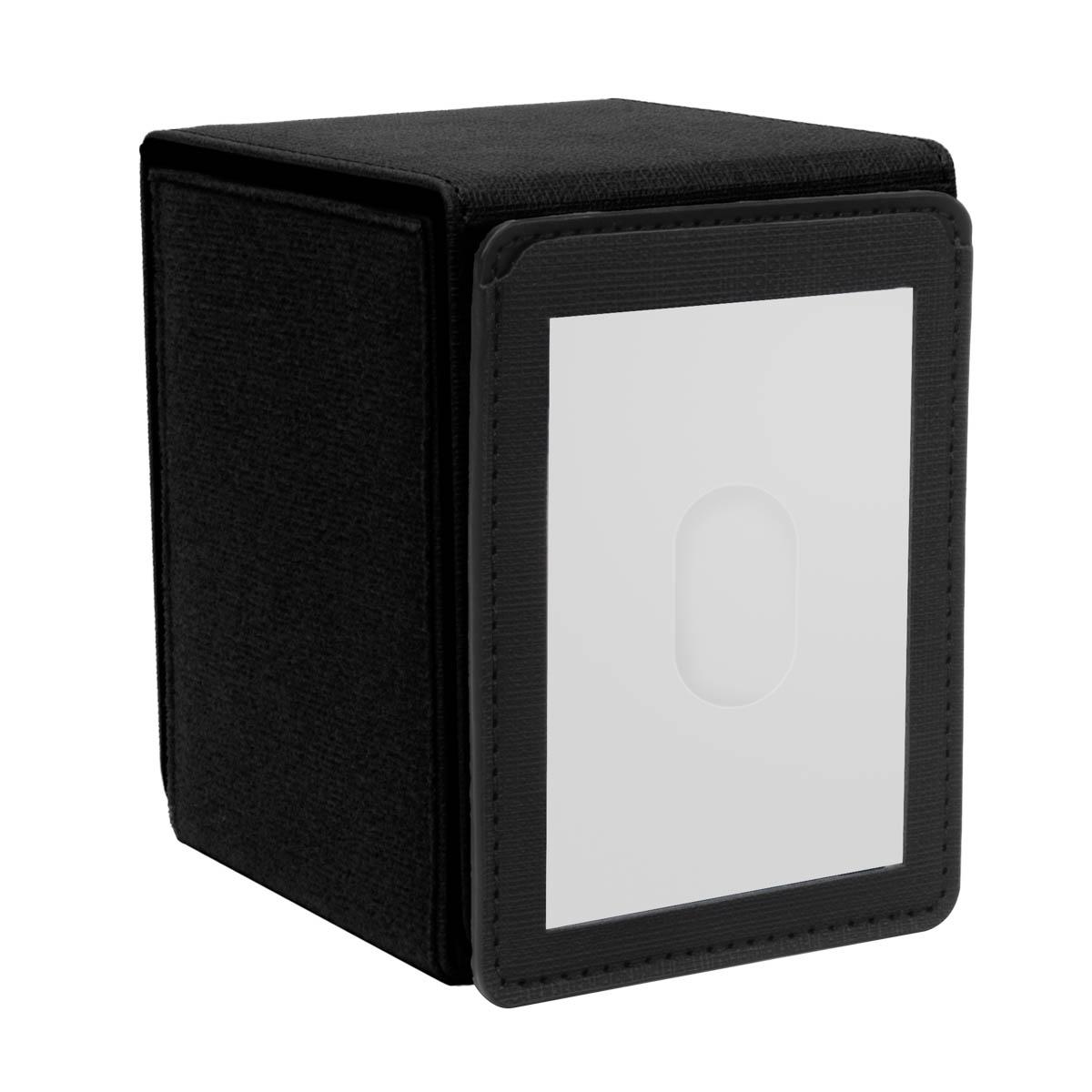 Ultra Pro - PATCHCRAFT - Alcove Flip Deck Box Black Ultra Pro - PATCHCRAFT - Alcove Flip Deck Box Black