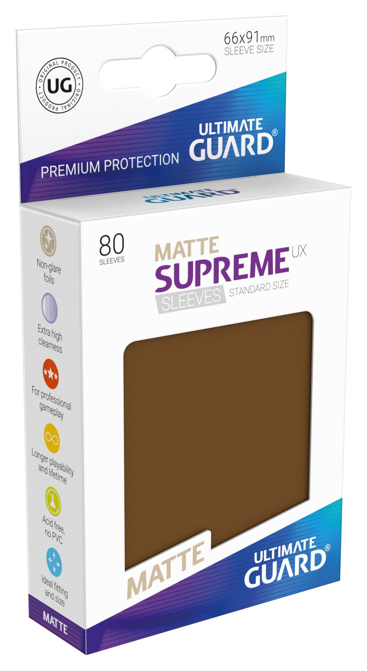 Supreme Sleeves Standard Size Matt UX Brown (80) Supreme Sleeves Standard Size Matt UX Brown (80)