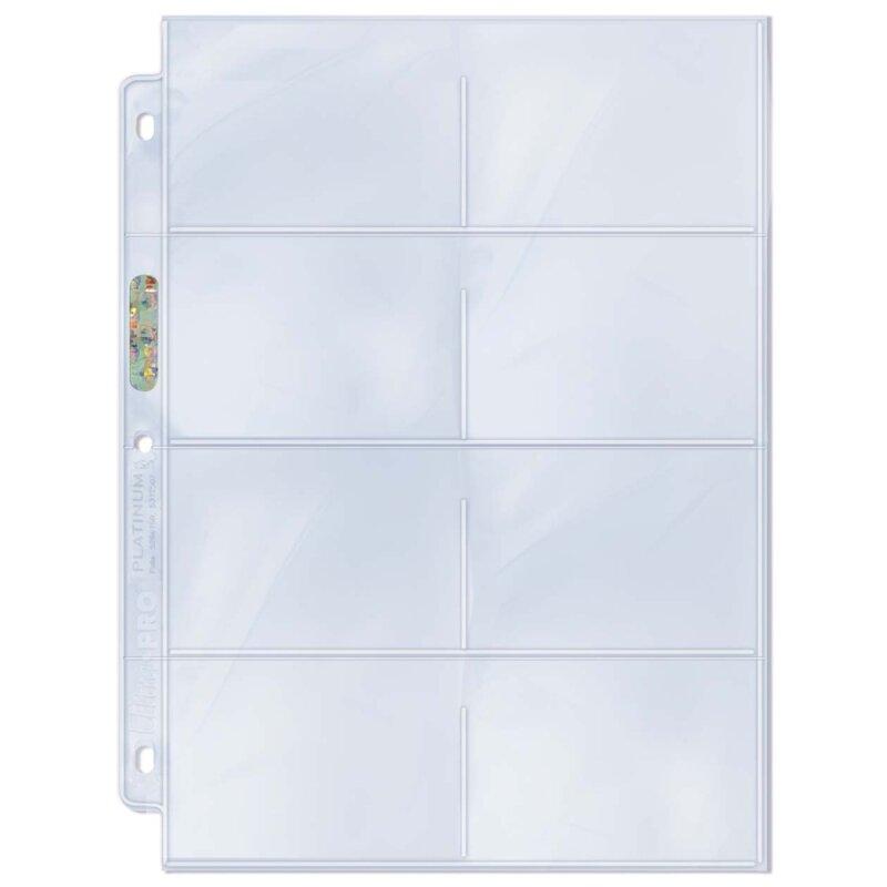 Ultra Pro Platinum 8 pocket Pages (100) Display Ultra Pro Platinum 8 pocket Pages (100) Display