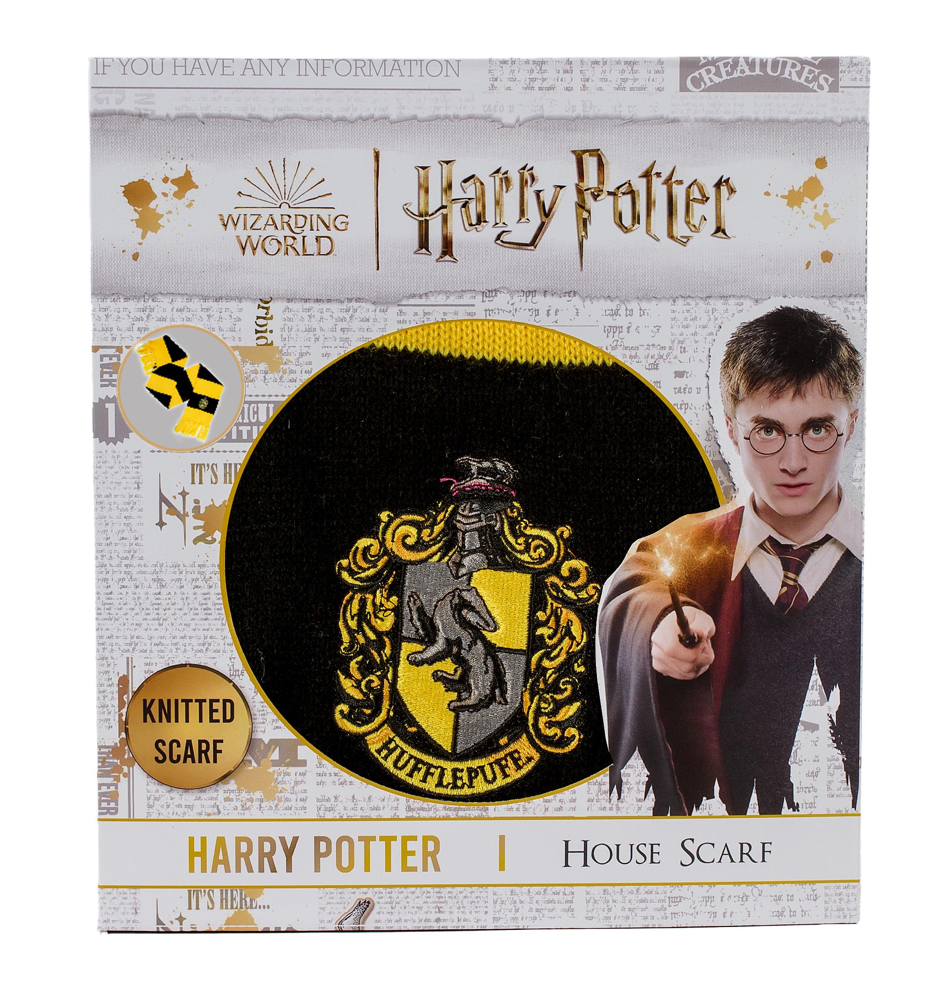 Harry Potter Hufflepuff Bold Stripes Scarf (Boxed)