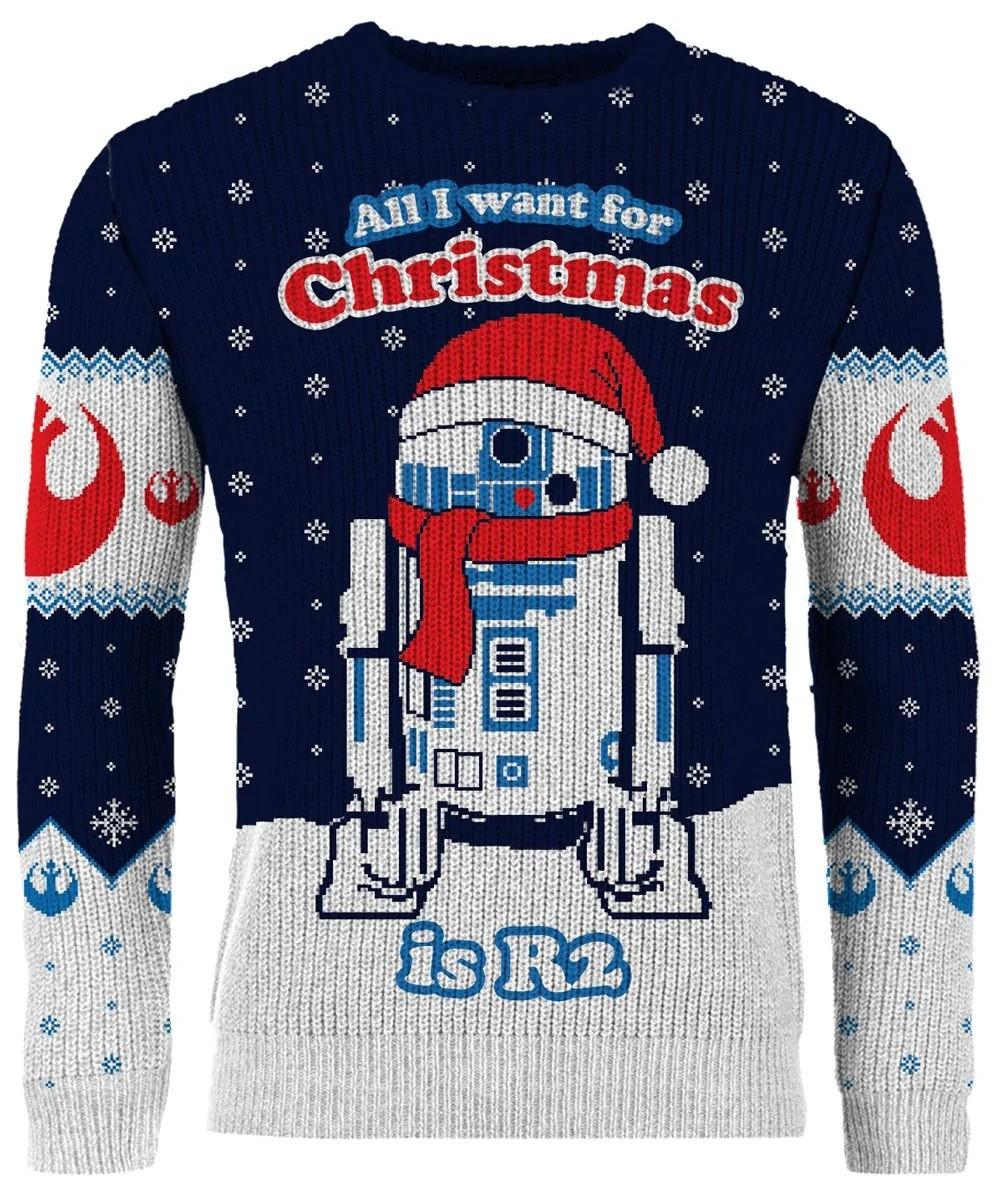 Star Wars R2-D2 Christmas Jumper - Größe: L Star Wars R2-D2 Christmas Jumper - Größe: L