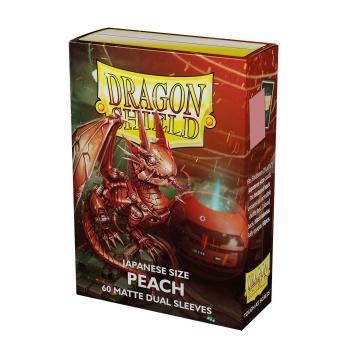 Dragon Shield Japanese size Matte Dual Sleeves - Peach Piip (60 Sleeves)